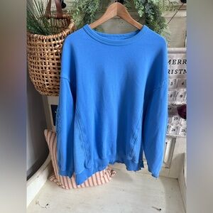 Aerie Crewneck Sweater in Sky Blue